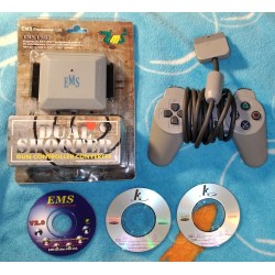 EMS USB2 PlayStation-to-PC Controller Adapter + Sony PS1 DualShock Controller