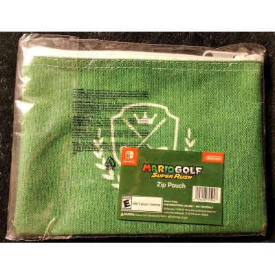 Mario Golf Super Rush Zip Pouch (Brand New, Factory-Sealed)