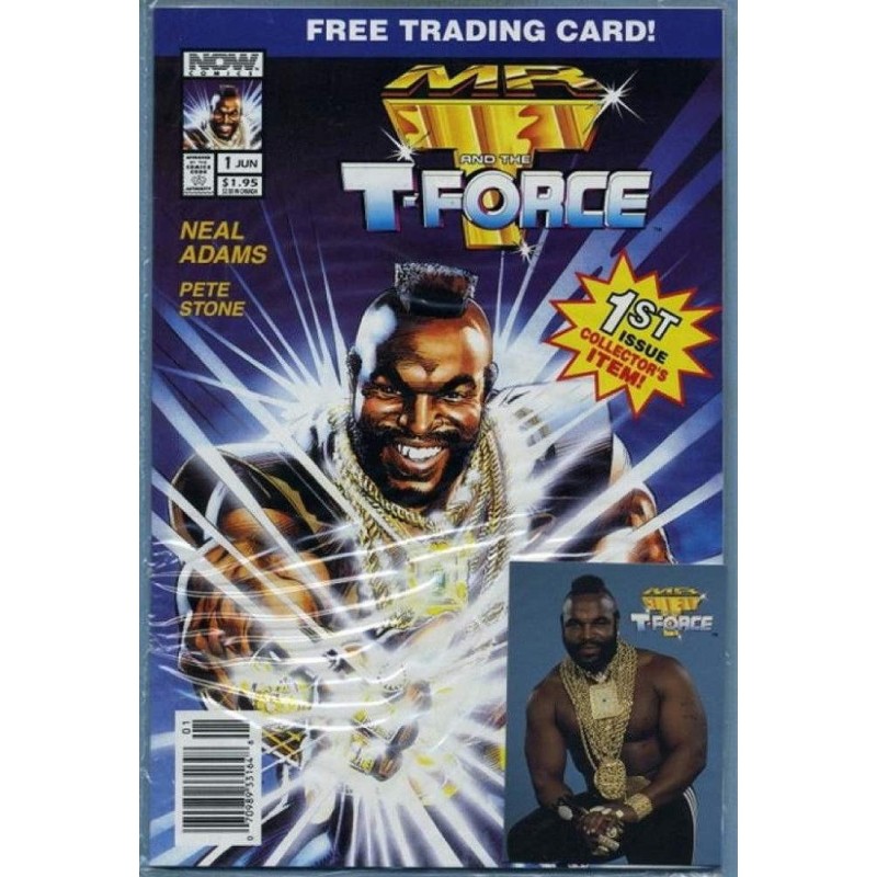 Comic Book Mr. T & The T-Force No. 1 with Trading Card First Issue by Neal Adams