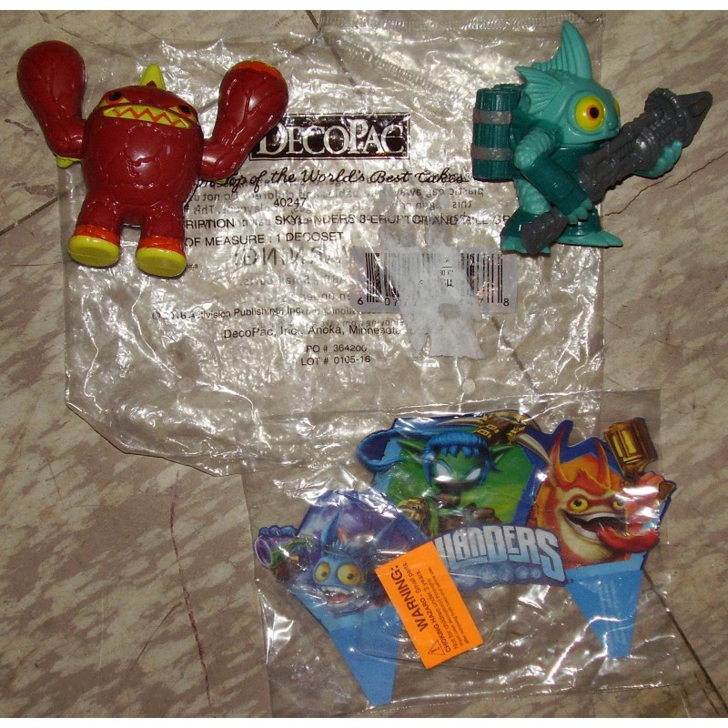 DecoPac Skylanders Eruptor & Gill Grunt Cake Toppers
