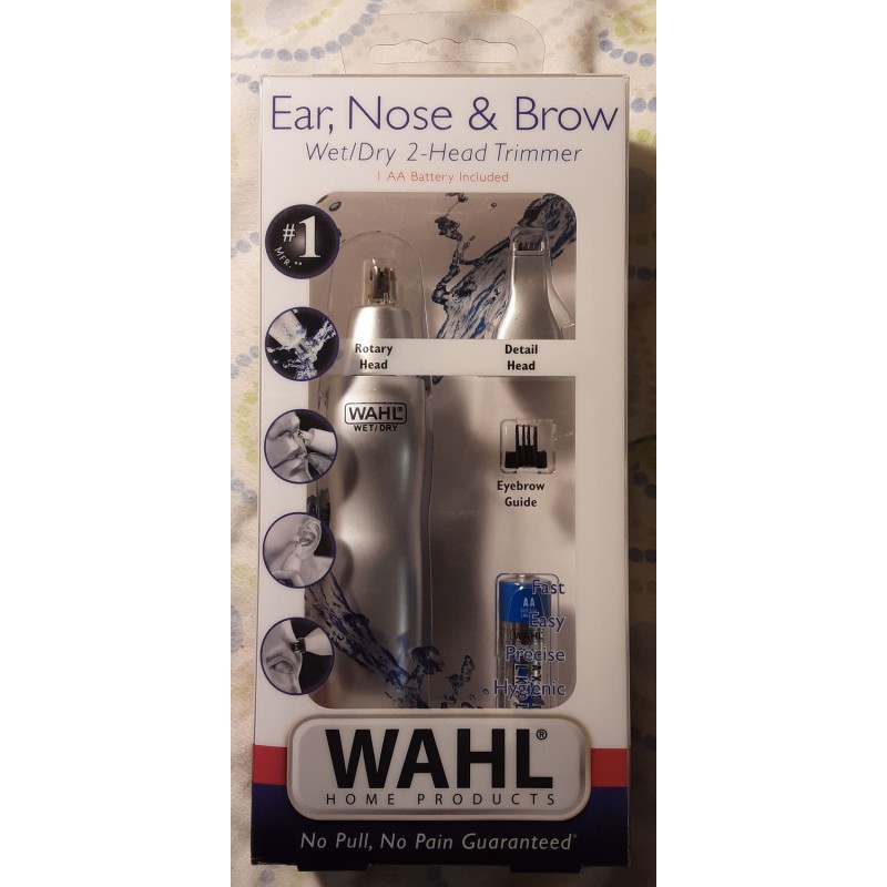 Wahl Ear, Nose & Brow Wet/Dry 2-Head Trimmer