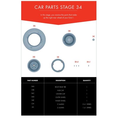 Eaglemoss Ecto-1 Parts Set No.34
