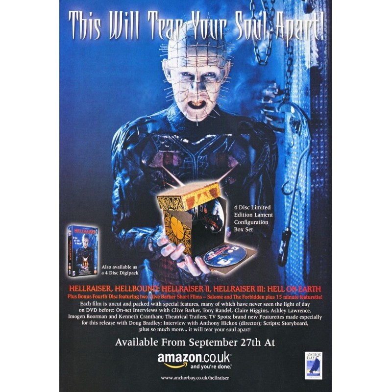 Magazine Photo - Doug Bradley (Hellraiser)