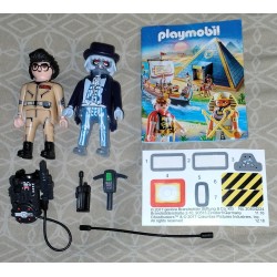 Playmobil Ghostbusters Spengler and Ghost (No.9224 from 2017) (Loose, Incomplete)