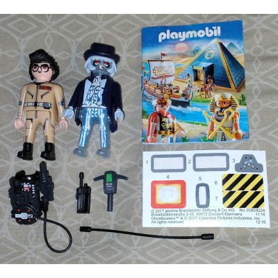 Playmobil Ghostbusters Spengler and Ghost (No.9224 from 2017) (Loose, Incomplete)