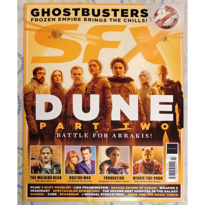 SFX March 2024 Magazine (Dune 2 Cover, Ghostbusters Frozen Empire Story)