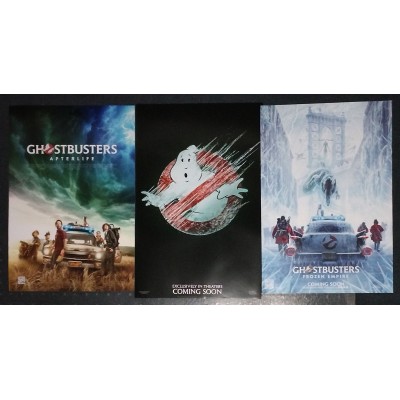 Set of 3 11"x17" Ghostbusters Afterlife & Frozen Empire Posters