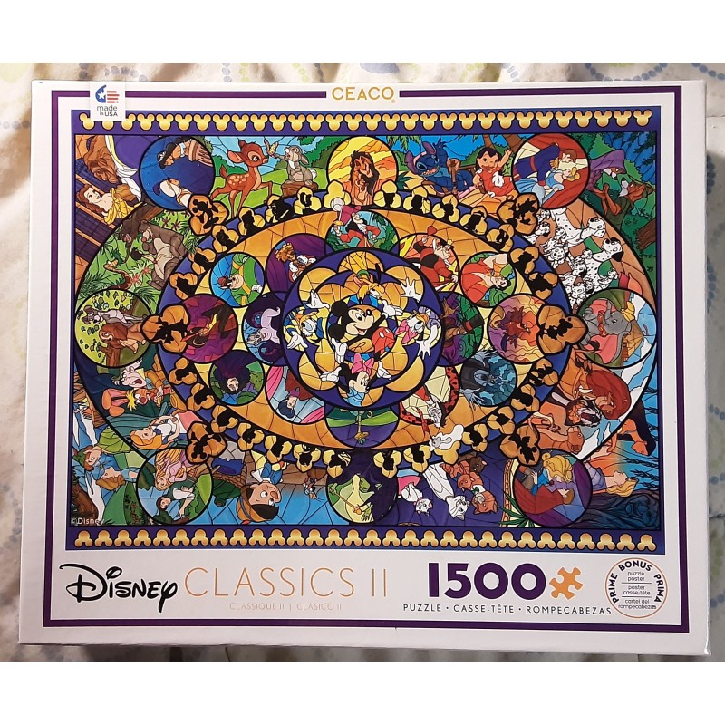 Disney Classics II 1500-Piece Jigsaw Puzzle (by Ceaco, 2018)