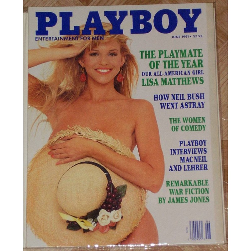 Playboy Magazine June 1991 Lisa Matthews Playmate of the Year & Saskia Linssen