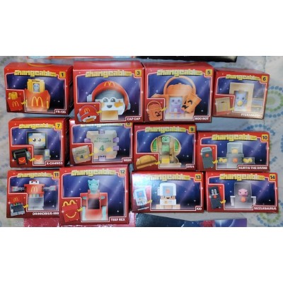 McDonald's Happy Meal Changeables 2026 Lot of 12 Toys + Boxes + Apple Wrapper