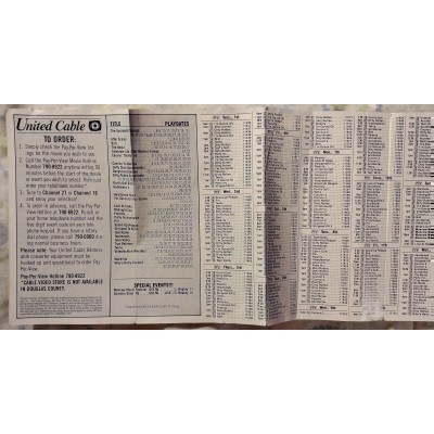 TV Blueprint August 1989 Pay-Per-View Guide Booklet (Dirty Rotten Scoundrels & WWF SummerSlam 1989)
