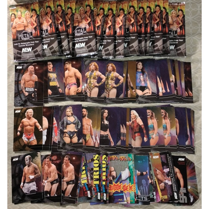 Upper Deck/SkyBox AEW Metal Universe Cards (2025) (Lot of 90 Cards, Some Duplicates) ($90 Value)