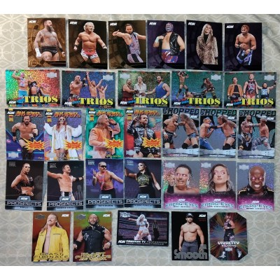 Upper Deck/SkyBox AEW Metal Universe Cards (2025) (Lot of 90 Cards, Some Duplicates) ($90 Value)