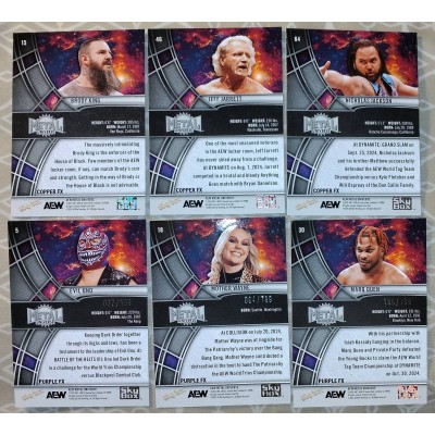 Upper Deck/SkyBox AEW Metal Universe Cards (2025) (Lot of 90 Cards, Some Duplicates) ($90 Value)