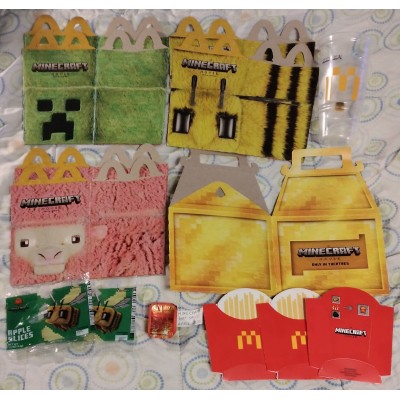 McDonald's Minecraft Movie Promotional Materials