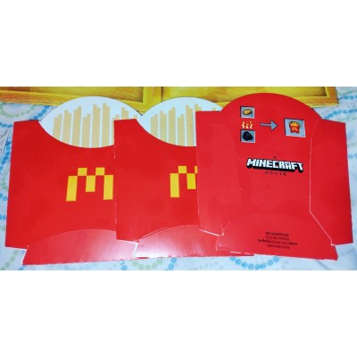 McDonald's Minecraft Movie Promotional Materials