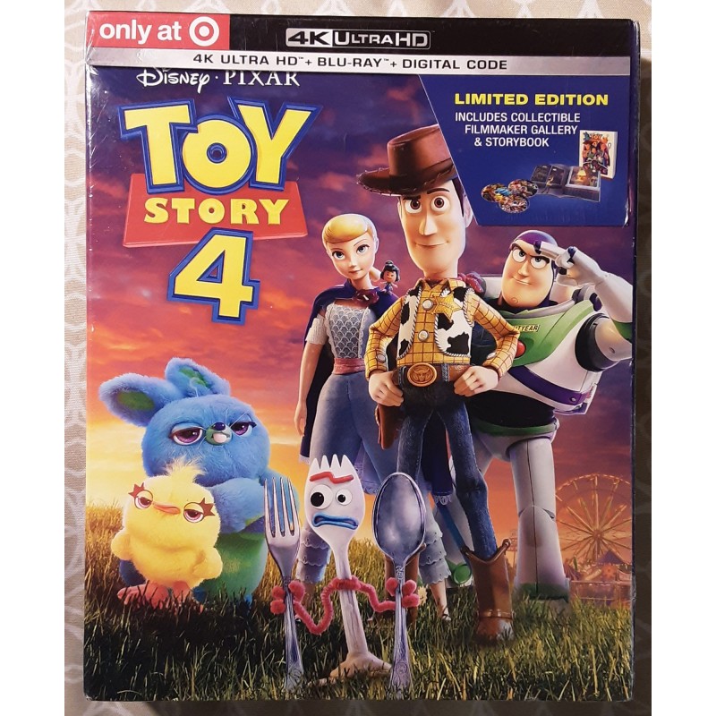 Toy Story 4 (Target-Exclusive) 4K UHD + Blu-ray + Digital Code (Brand New, Factory-Sealed)