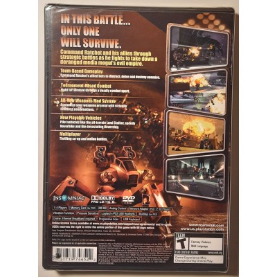 Ratchet: Deadlocked (PlayStation 2) (Brand New, Factory-Sealed, Hole In Case Corner)