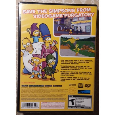 The Simpsons Game (PlayStation 2) (Brand New, Factory-Sealed, EA Logo On Wrap)